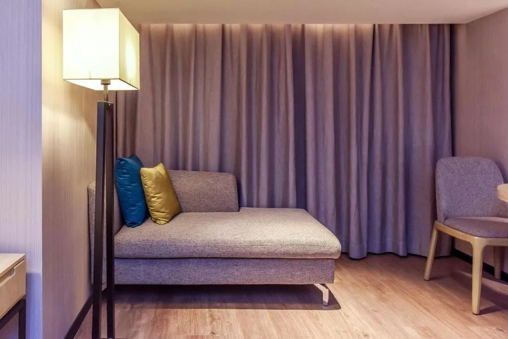 Bed in Echarm Hotel Guiyang North High-speed Railway Station