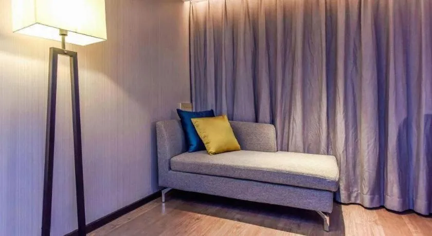 Bed in Echarm Hotel Guiyang North High-speed Railway Station