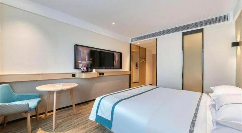 Bed in City Comfort Inn Zhangjiakou Municipal Government High-speed Railway Station North Institute