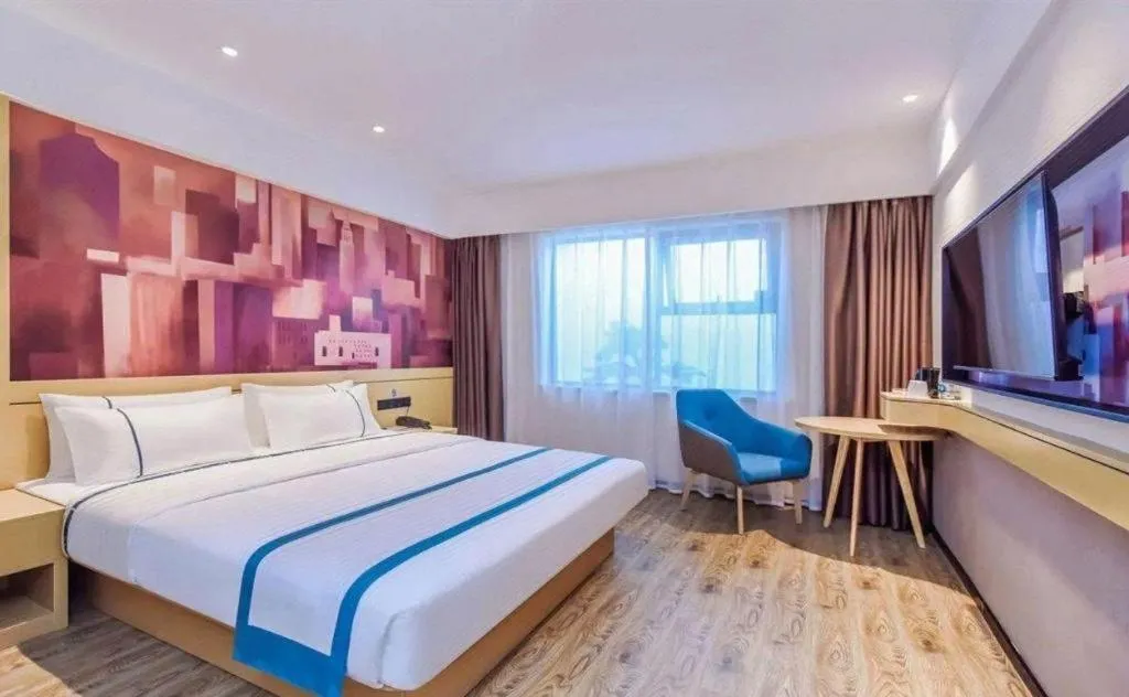 Bed in City Comfort Inn Zhangjiakou Municipal Government High-speed Railway Station North Institute