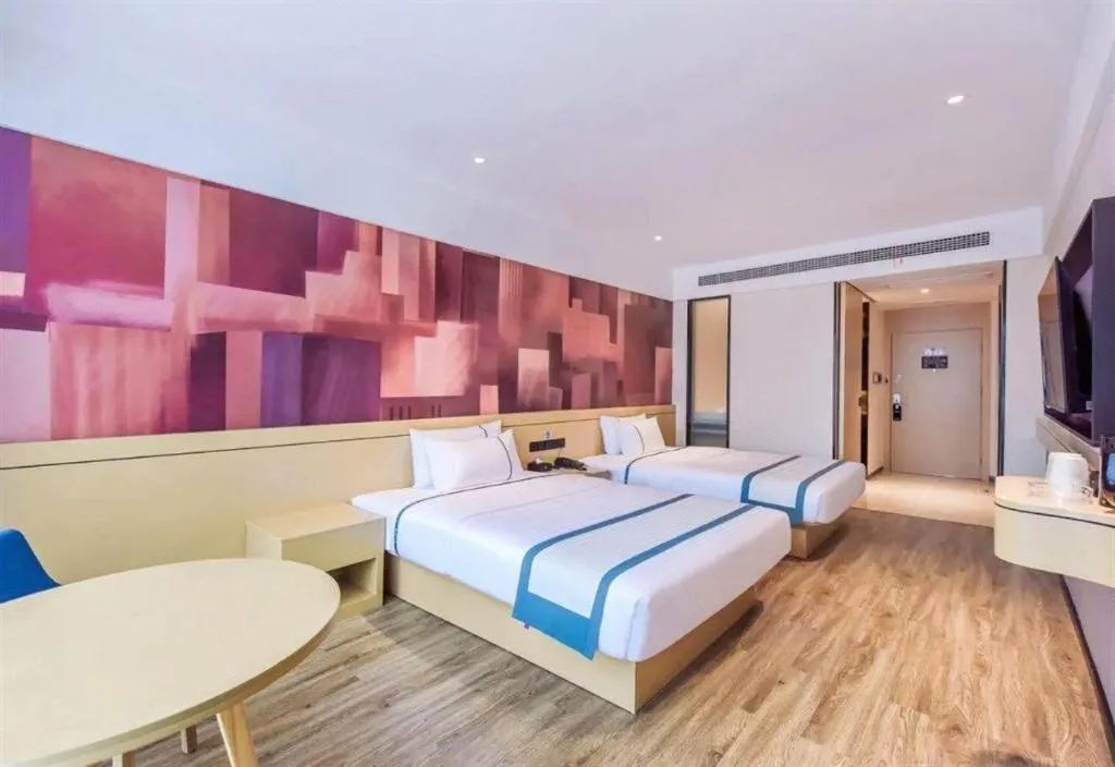 Bed in City Comfort Inn Zhangjiakou Municipal Government High-speed Railway Station North Institute