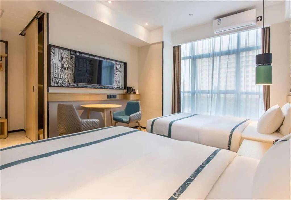 Bed in City Comfort Inn Zhangjiakou Municipal Government High-speed Railway Station North Institute