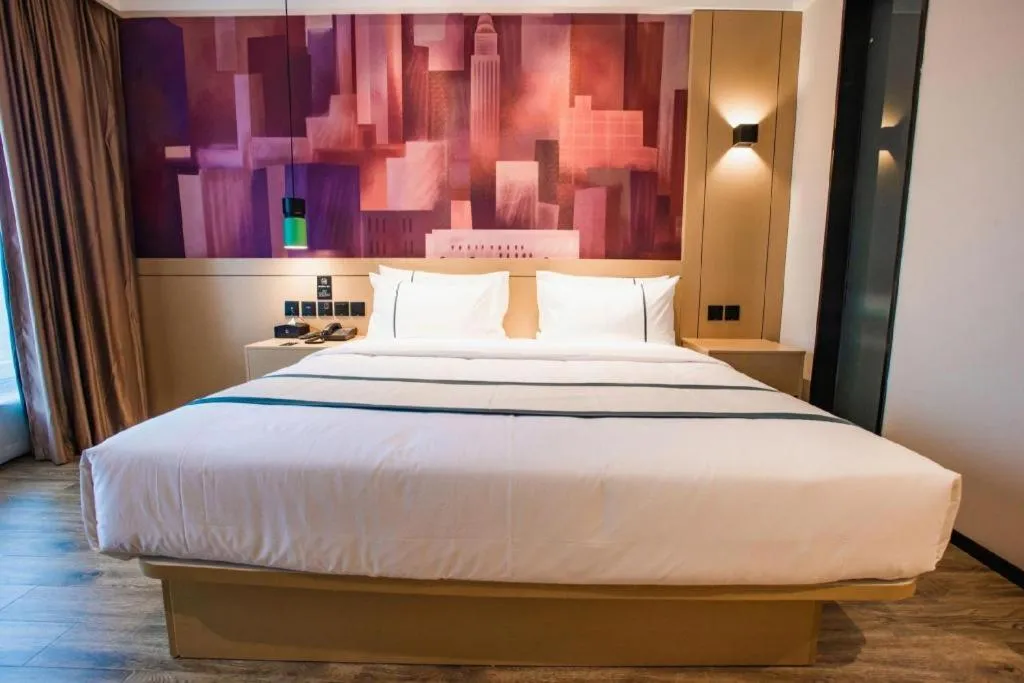 Bed in City Comfort Inn Zhangjiakou Municipal Government High-speed Railway Station North Institute