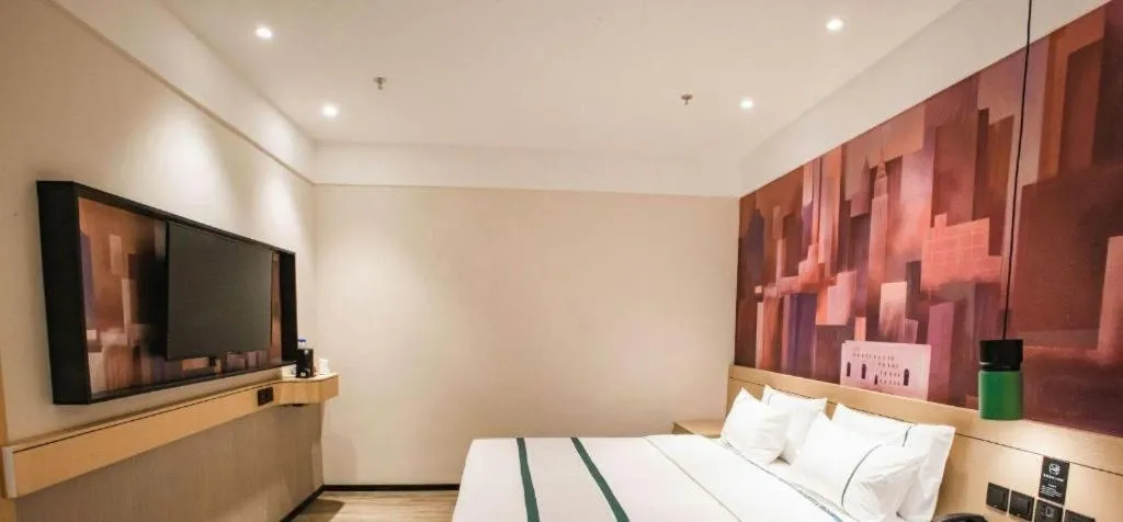 Bed in City Comfort Inn Zhangjiakou Municipal Government High-speed Railway Station North Institute