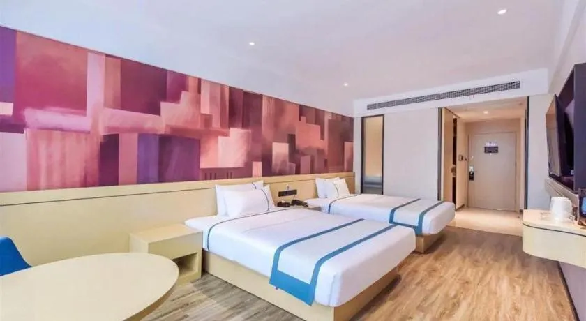 Bed in City Comfort Inn Zhangjiakou Municipal Government High-speed Railway Station North Institute