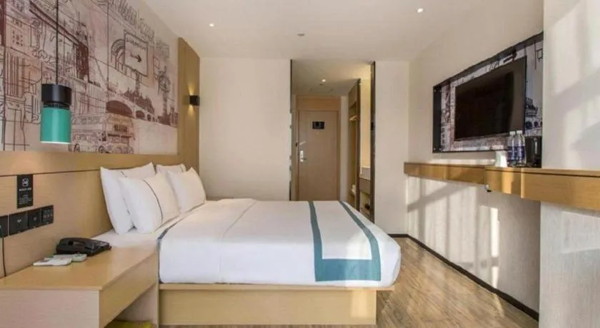 Bed in City Comfort Inn Zhangjiakou Municipal Government High-speed Railway Station North Institute