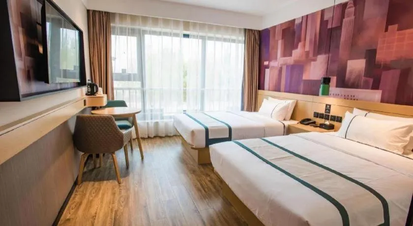 Bed in City Comfort Inn Zhangjiakou Municipal Government High-speed Railway Station North Institute