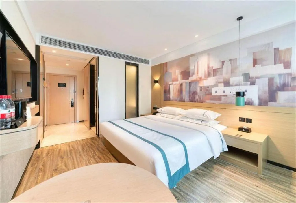 Bed in City Comfort Inn Zhangjiakou Municipal Government High-speed Railway Station North Institute