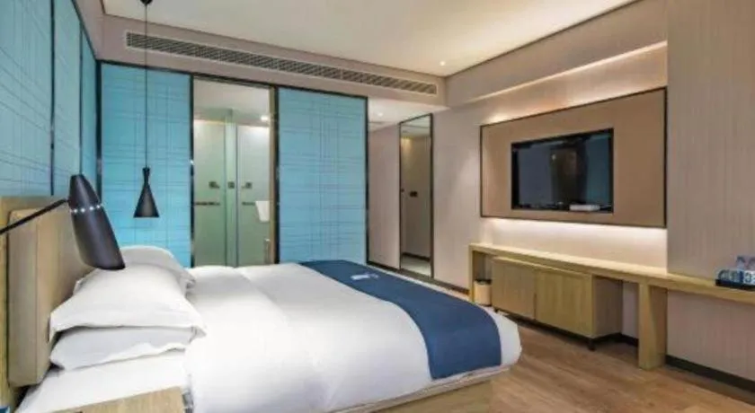 Bed in Echarm Hotel Guilin Railway Station the MixC