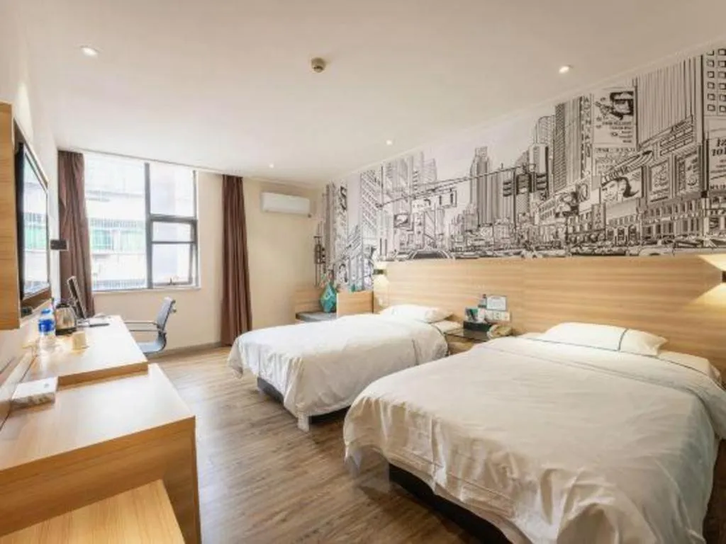 Bed in City Comfort Inn Changsha Wanjiali Mawangdui Metro Station