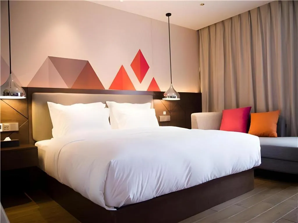 Bed in Borrman Hotel Huanggang Wuxue Yuhu Road