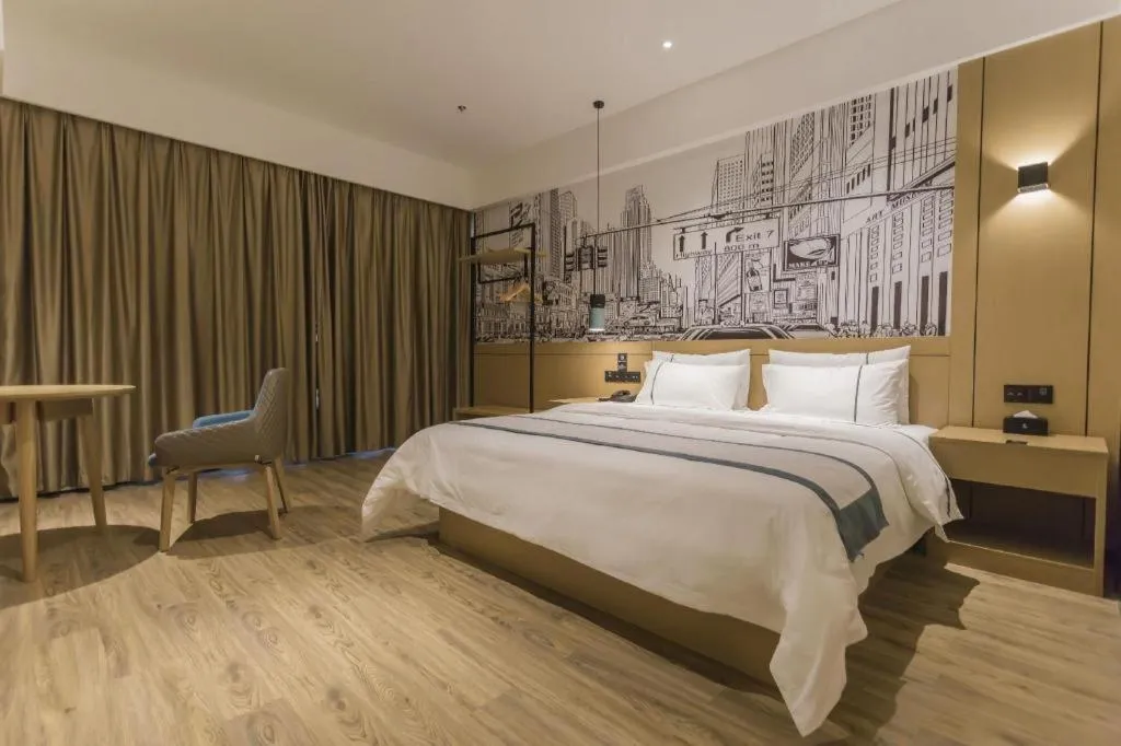 Bed in City Comfort Inn Foshan Shishan Square