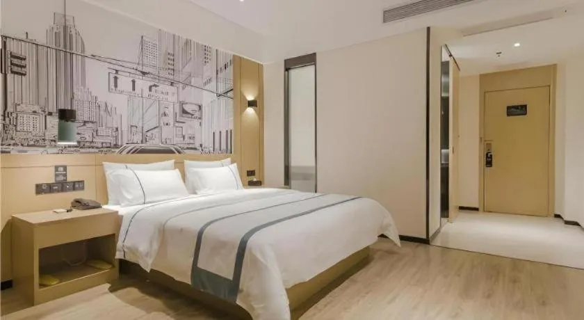 Bed in City Comfort Inn Foshan Shishan Square
