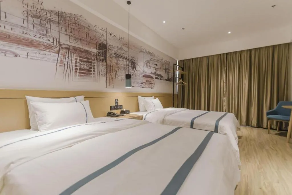 Bed in City Comfort Inn Foshan Shishan Square