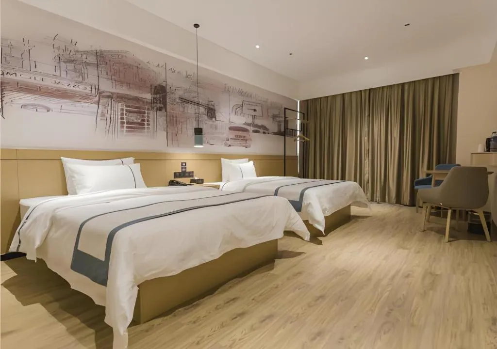 Bed in City Comfort Inn Foshan Shishan Square