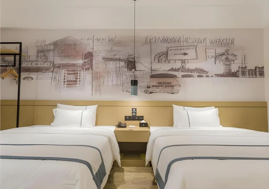 Bed in City Comfort Inn Foshan Shishan Square