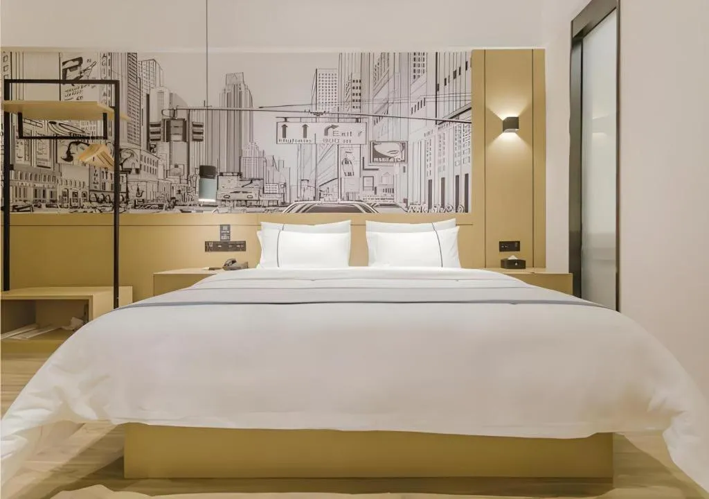 Bed in City Comfort Inn Foshan Shishan Square