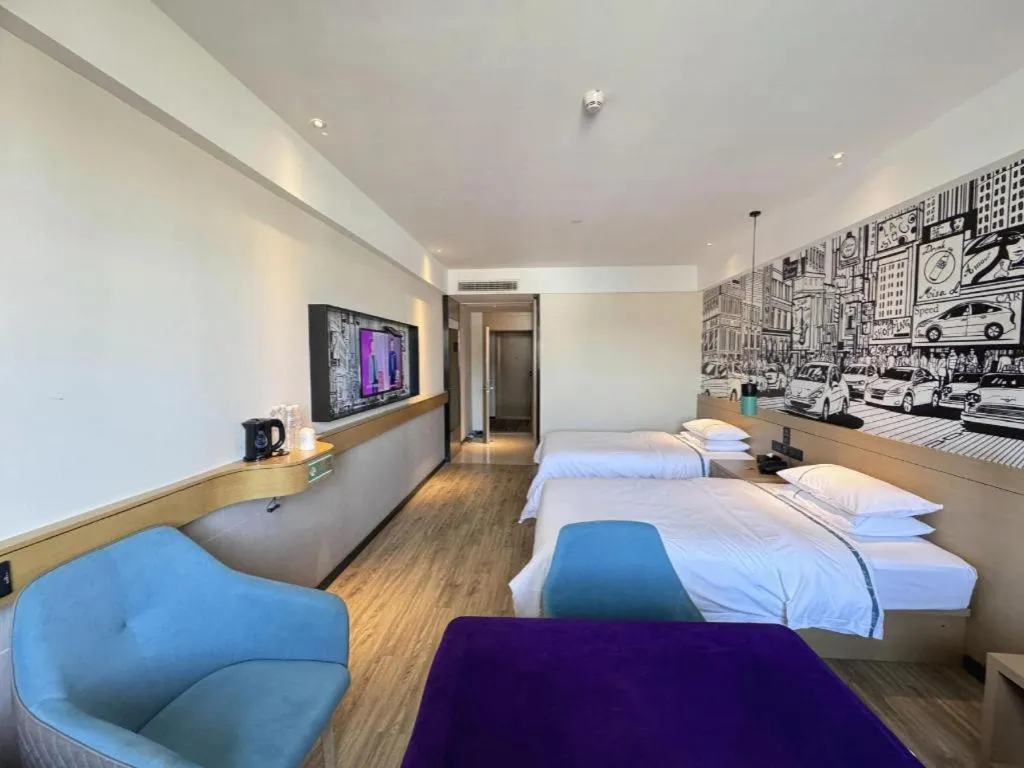 Bed in City Comfort Inn Shiyan Wudang Mountain