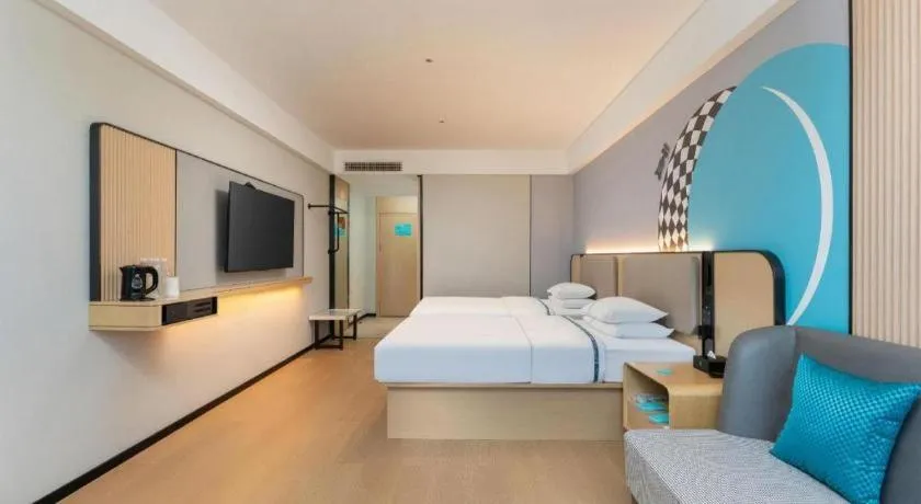 Bed in City Comfort Inn Shiyan Wudang Mountain