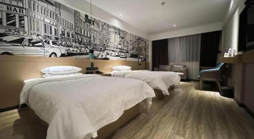 Bed in City Comfort Inn Shiyan Wudang Mountain