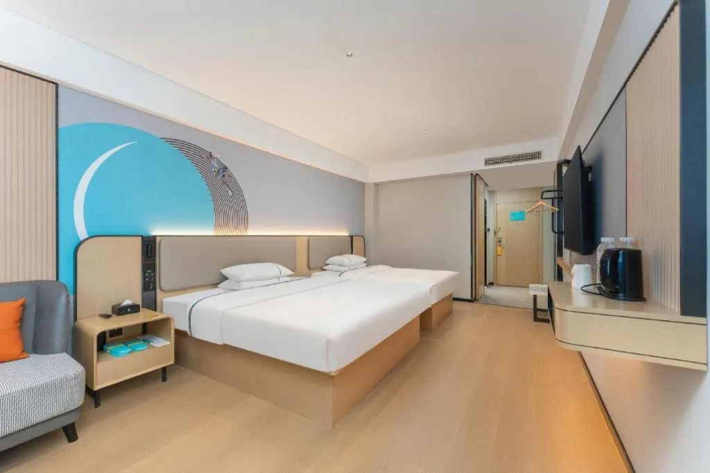 Bed in City Comfort Inn Shiyan Wudang Mountain