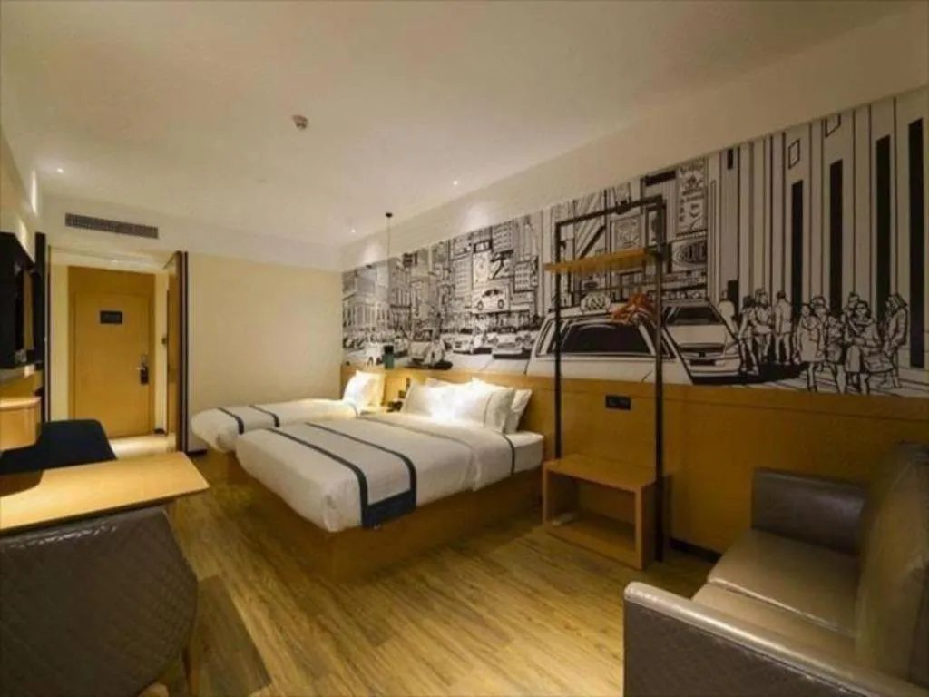 Bed in City Comfort Inn Shiyan Wudang Mountain