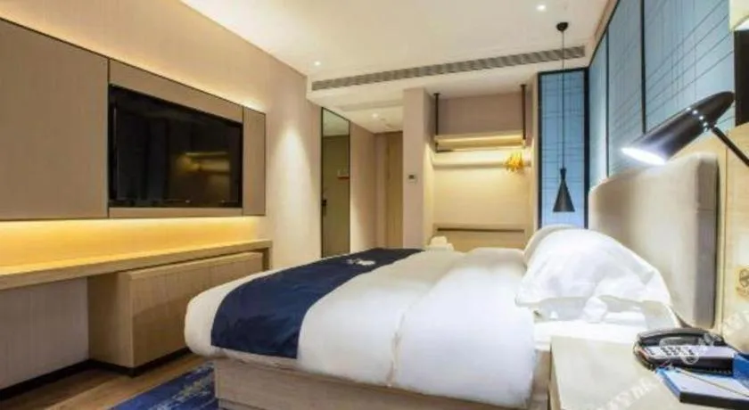 Bed in Echarm Hotel Nanning Dongge Macun Metro Station