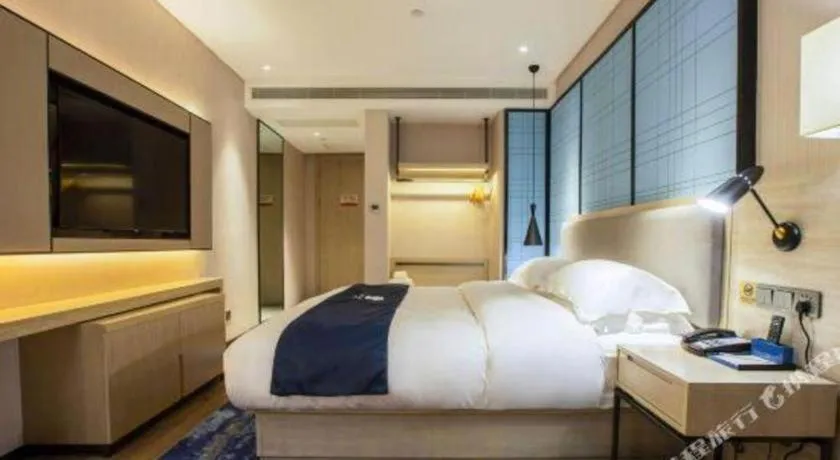 Bed in Echarm Hotel Nanning Dongge Macun Metro Station