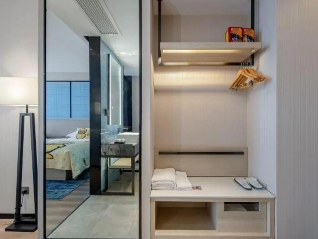 Bed in Echarm Hotel Nanning Dongge Macun Metro Station