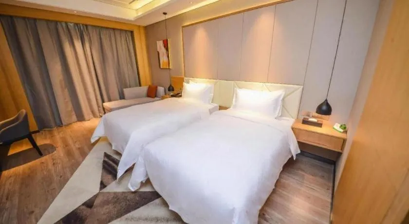 Bed in Borrman Hotel Ji'nan Aoti Center East Provincial Hospital