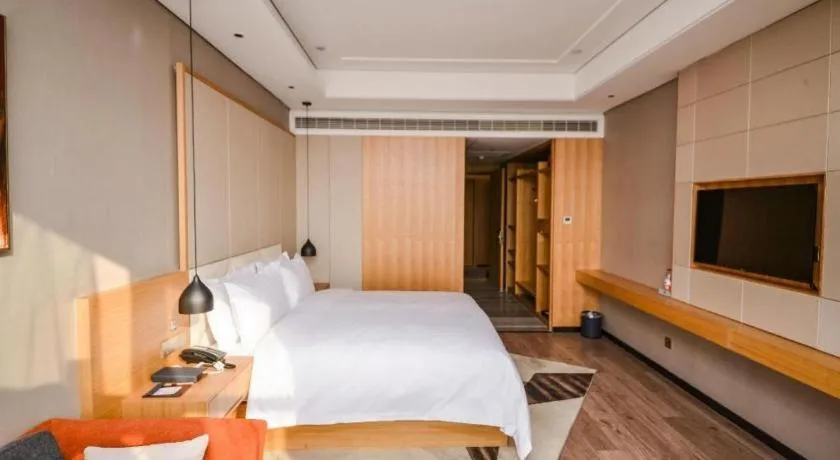 Bed in Borrman Hotel Ji'nan Aoti Center East Provincial Hospital