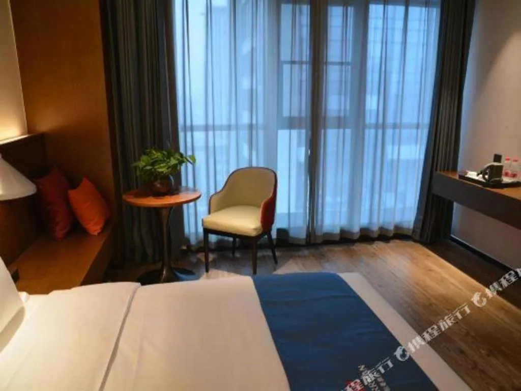 Bed in Borrman Hotel Ji'nan Aoti Center East Provincial Hospital