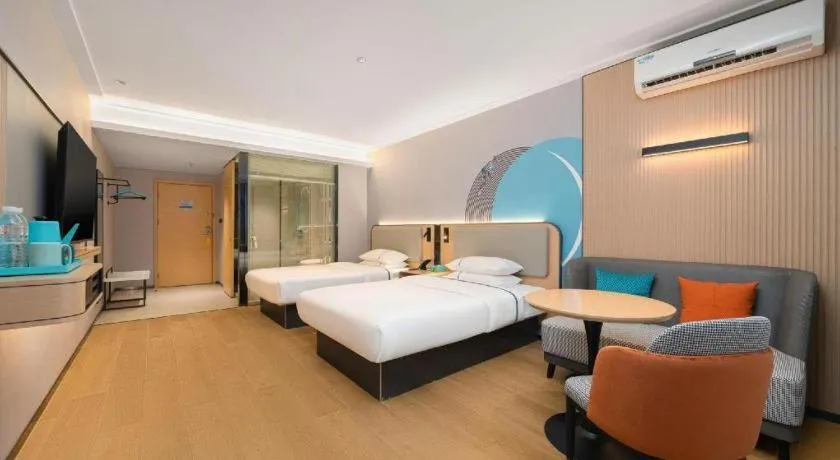 Bed in City Comfort Inn Liuzhou Luzhai Walking Street