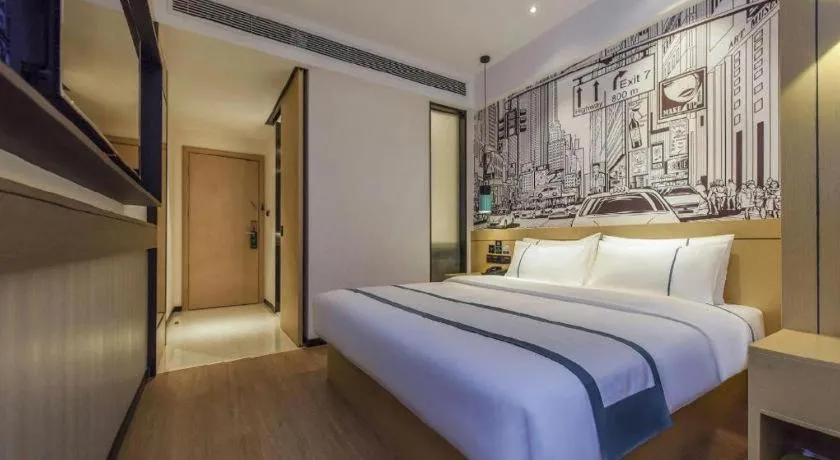 Bed in City Comfort Inn Yangjiang High-tech Zone Pinggang