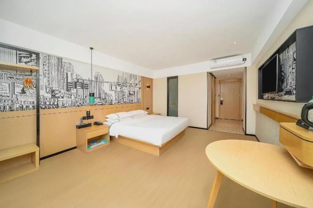 Bed in City Comfort Inn Dali High-speed Railway Station Erhai Park