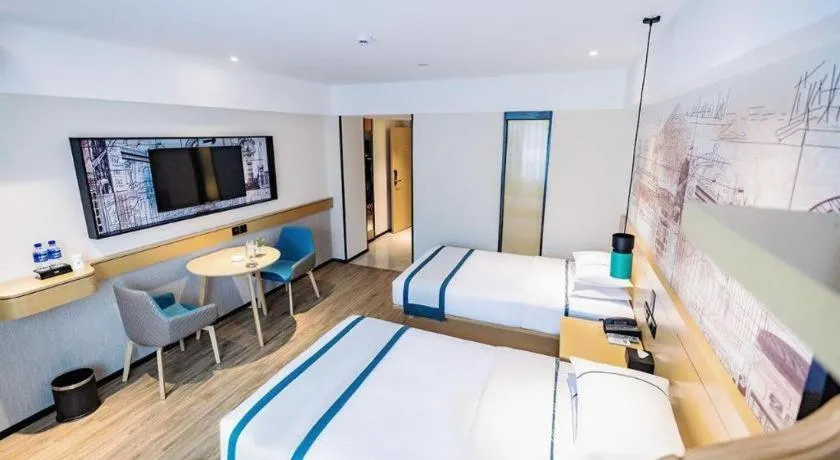 Bed in City Comfort Inn Dali High-speed Railway Station Erhai Park