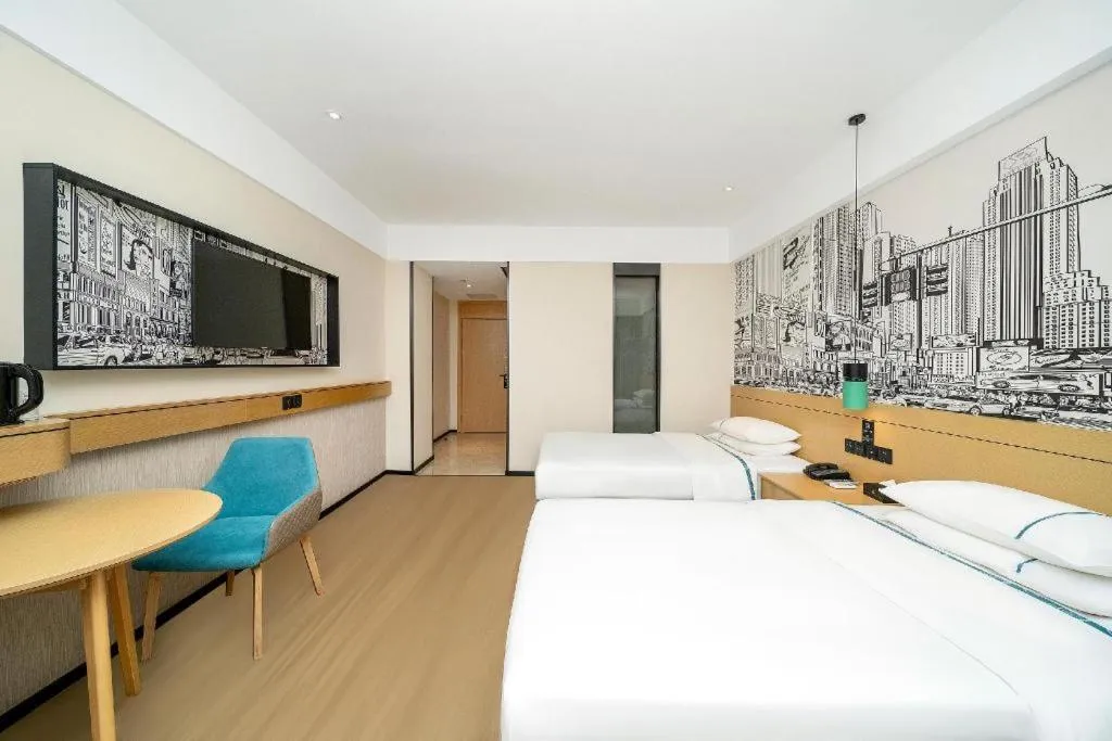 Bed in City Comfort Inn Dali High-speed Railway Station Erhai Park