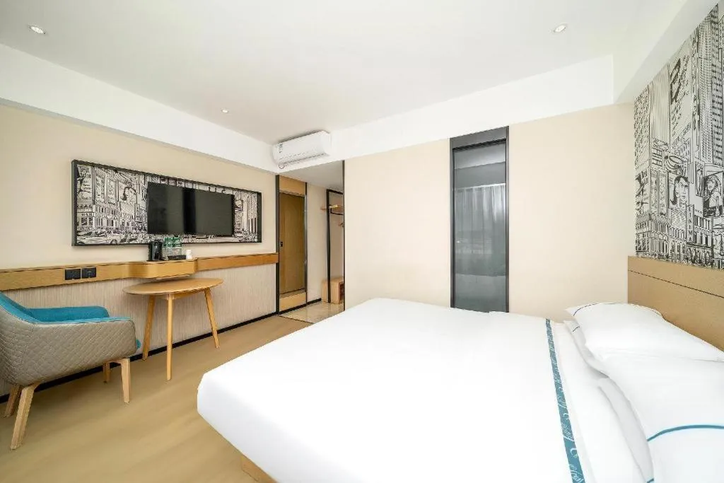 Bed in City Comfort Inn Dali High-speed Railway Station Erhai Park