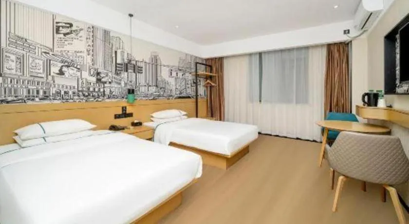 Bed in City Comfort Inn Dali High-speed Railway Station Erhai Park