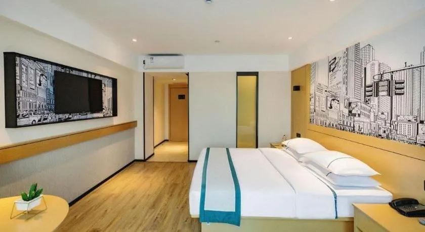 Bed in City Comfort Inn Dali High-speed Railway Station Erhai Park