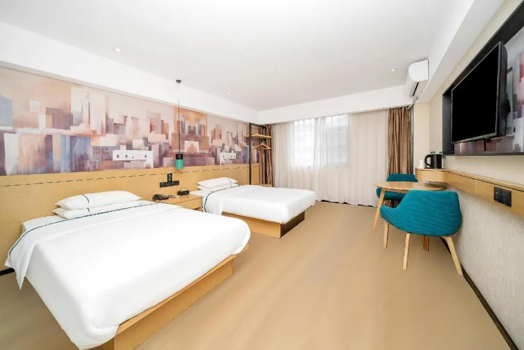 Bed in City Comfort Inn Dali High-speed Railway Station Erhai Park