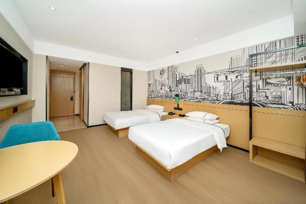 Bed in City Comfort Inn Dali High-speed Railway Station Erhai Park