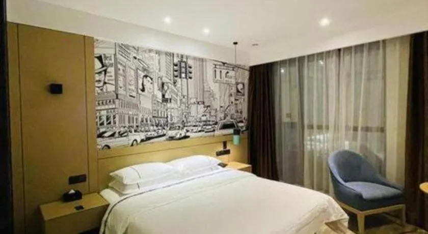 Bed in City Comfort Inn Chengdu Wenjiang Zhujiang Square Guanghua Park Metro Station