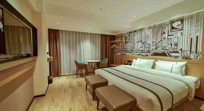 Bed in City Comfort Inn Zhaoqing Sihui Nanjiang Industrial Park