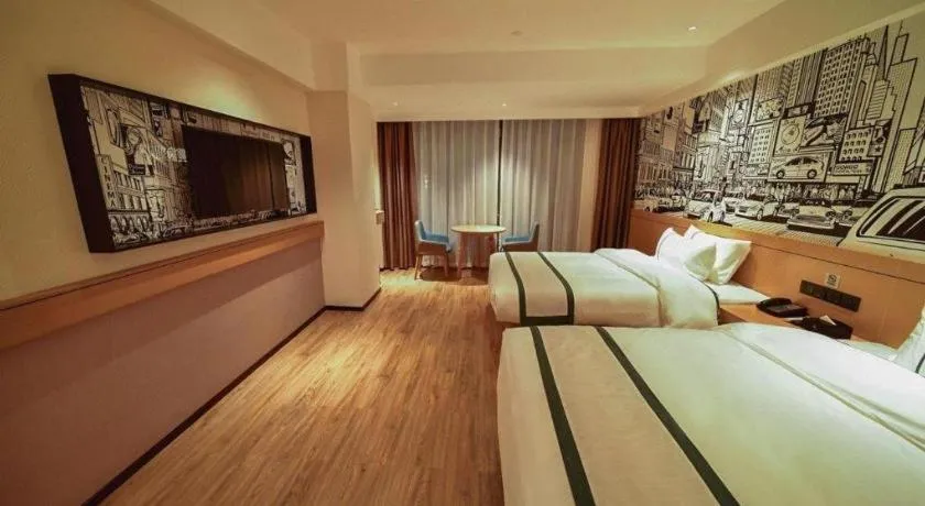 Bed in City Comfort Inn Zhaoqing Sihui Nanjiang Industrial Park