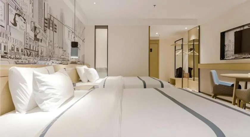 Bed in City Comfort Inn Zhaoqing Sihui Nanjiang Industrial Park