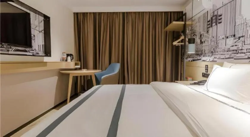 Bed in City Comfort Inn Zhaoqing Sihui Nanjiang Industrial Park