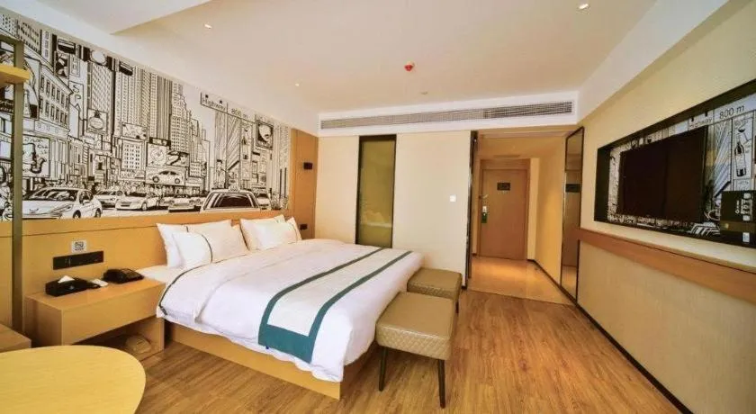 Bed in City Comfort Inn Zhaoqing Sihui Nanjiang Industrial Park