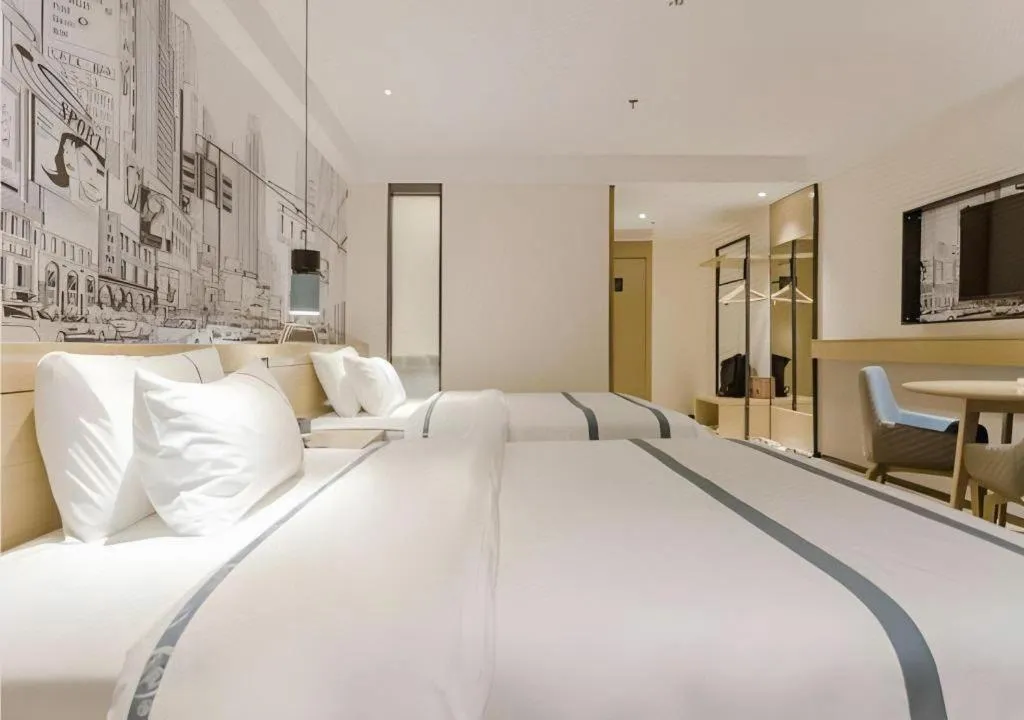 Bed in City Comfort Inn Zhaoqing Sihui Nanjiang Industrial Park