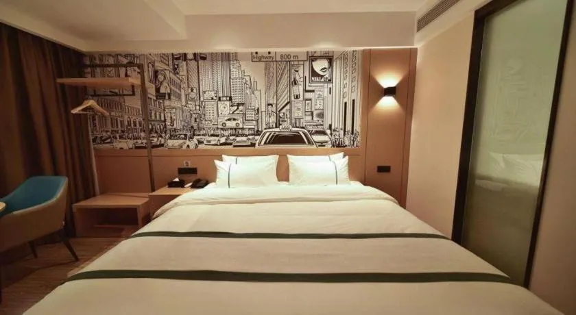 Bed in City Comfort Inn Zhaoqing Sihui Nanjiang Industrial Park